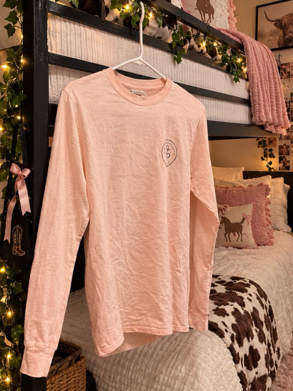 Simply Southern Long Sleeve Crew in Pale Pink